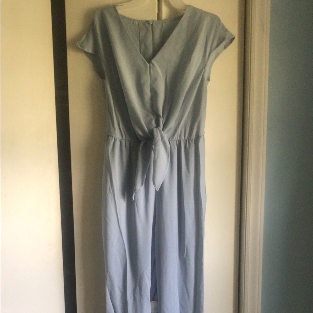 Blue jumpsuit fits like a medium